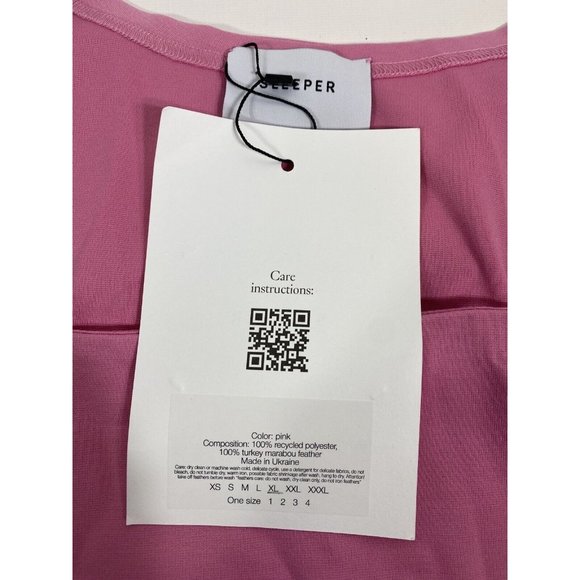 Sleeper Womens Weekend Chic Set Feather Top With Leggings XL 10-14 Pink - Picture 12 of 15
